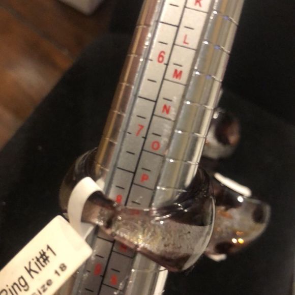 Women’s Hand Blown Glass Rings Sizes 5.25 - 8 - Picture 7 of 13